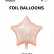 Folienballon Stern Birthday rosa (40 cm) | Bild 2