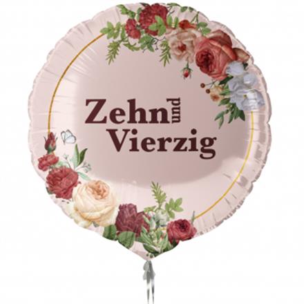 Folienballon Zehn und Vierzig (45 cm)