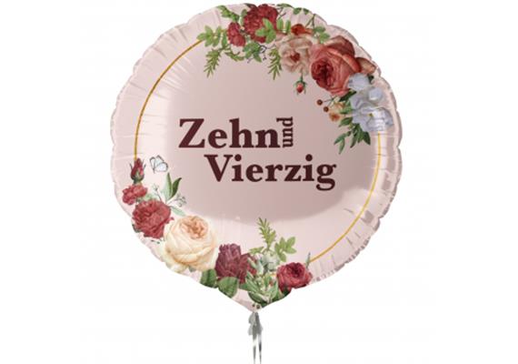 Folienballon Zehn und Vierzig (45 cm)