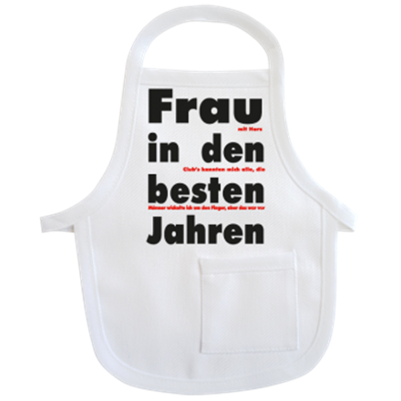 Frau beste Jahre Mini-Schürze