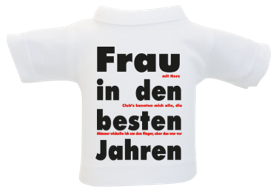 Frau beste Jahre Mini-T-Shirt