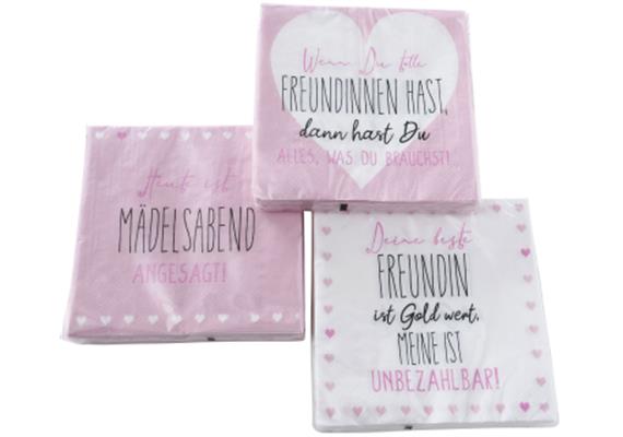 Freundinnen Servietten (3 sort.)