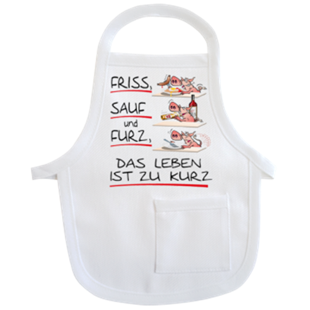 Friss Sauf Furz Mini-Schürze