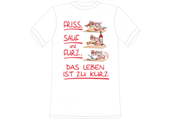 Friss Sauf Furz T-Shirt - L | Bild 2