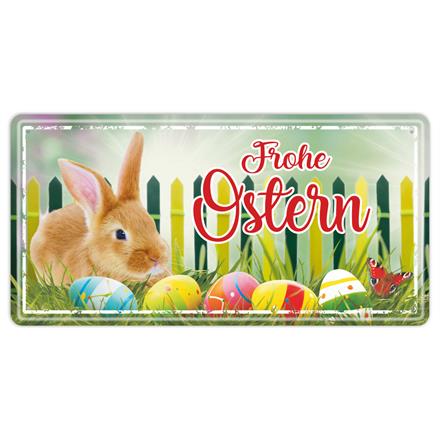 Frohe Ostern Metallschild