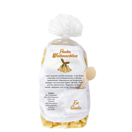 Frohe Weihnachten Pasta (Glocken)