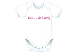 Gäll i bi herzig Body - Grösse 74/80