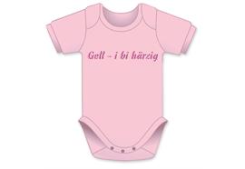 Gäll i bi herzig rosa Body - Grösse 62/68