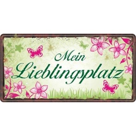Garten Metallschild Lieblingsplatz