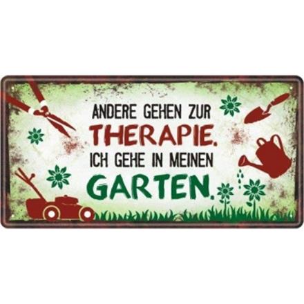 Garten Metallschild Therapie