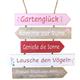 Gartenglück Holzschild