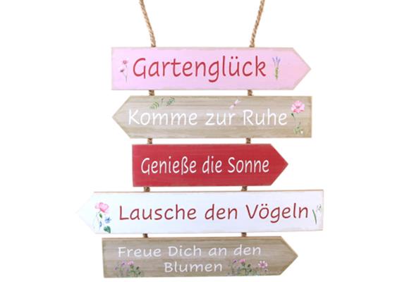 Gartenglück Holzschild