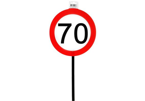 Gartenstecker Verkehrsschild 70