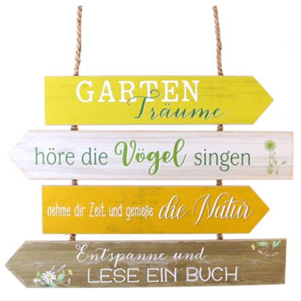 Gartenträume Holzschild