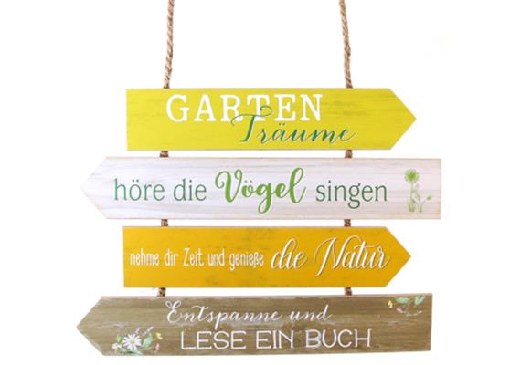 Gartenträume Holzschild