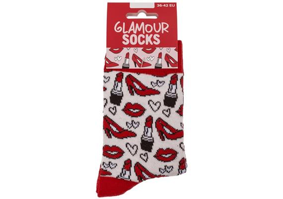 Glamour Lippenstift Socken (36/42)