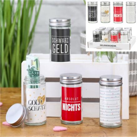 Glas Gutschein Geldgeschenk