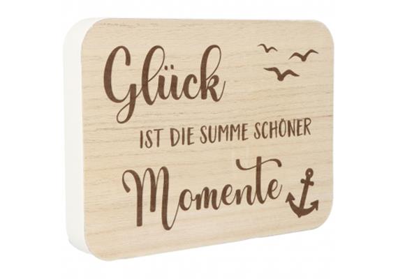 Glück Momente Holzaufsteller (gross)