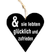 Glücklich Holzschild