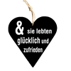 Glücklich Holzschild