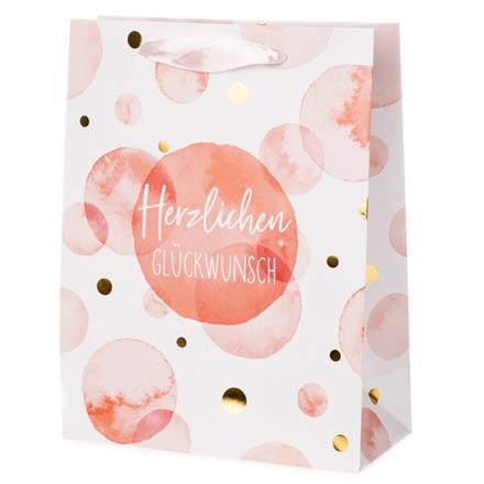 Glückwunsch Kreise Geschenktaschen (M)
