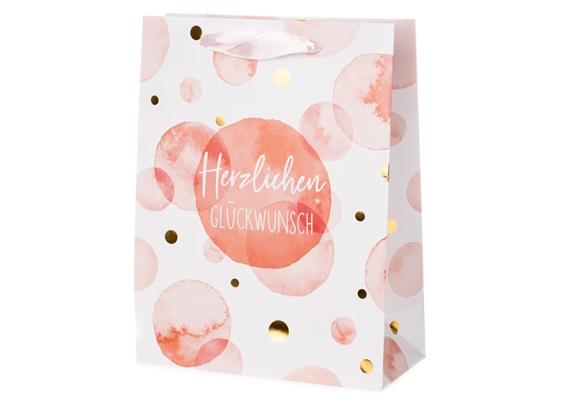 Glückwunsch Kreise Geschenktaschen (M)