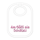 Götti Schätzeli Babylatz - Textilfarbe rosa