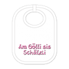 Götti Schätzeli Babylatz - Textilfarbe rosa
