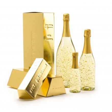 Goldbarren Karton für Goldsekt 2,5 dl