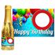 Goldsekt Birthday Tafel leer - 0,2 Liter