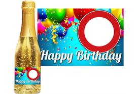 Goldsekt Birthday Tafel leer - 0,75 Liter