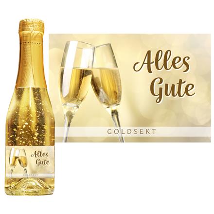 Goldsekt gold Alles Gute
