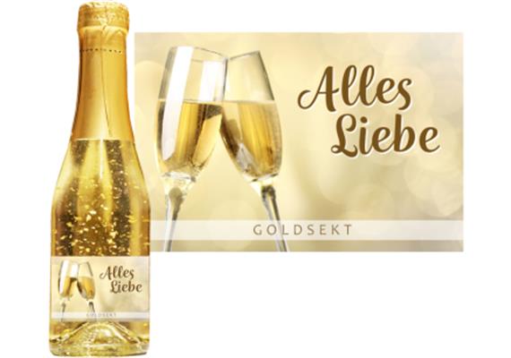 Goldsekt gold Alles Liebe - 0,2 Liter