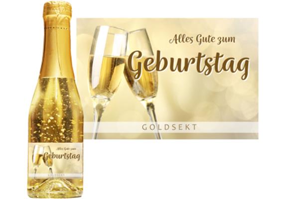 Goldsekt gold Geburtstag - 0,2 Liter