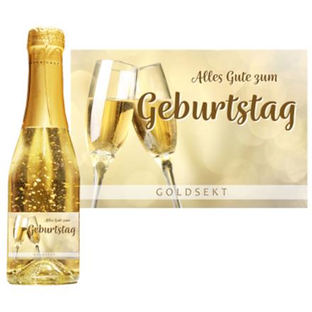 Goldsekt gold Geburtstag