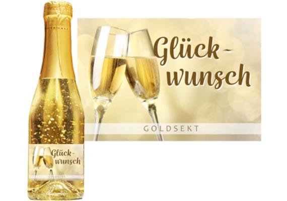 Goldsekt gold Glückwunsch - 0,2 Liter