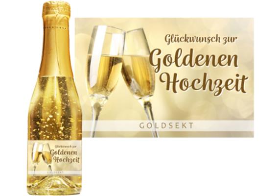 Goldsekt gold Goldene Hochzeit - 0,75 Liter