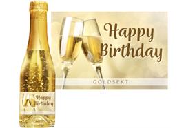 Goldsekt gold Happy Birthday - 0,2 Liter