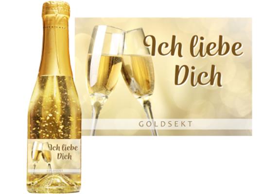 Goldsekt gold Ich liebe dich - 0,75 Liter