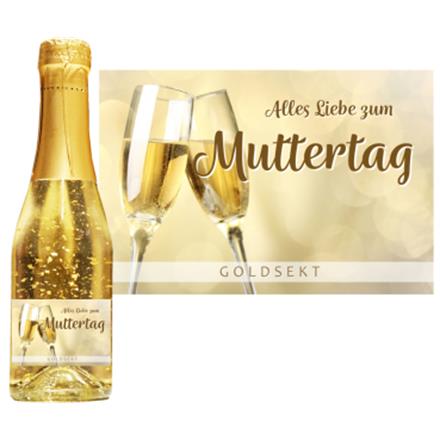 Goldsekt gold Muttertag