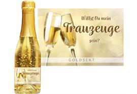 Goldsekt gold Trauzeuge - 0,75 Liter