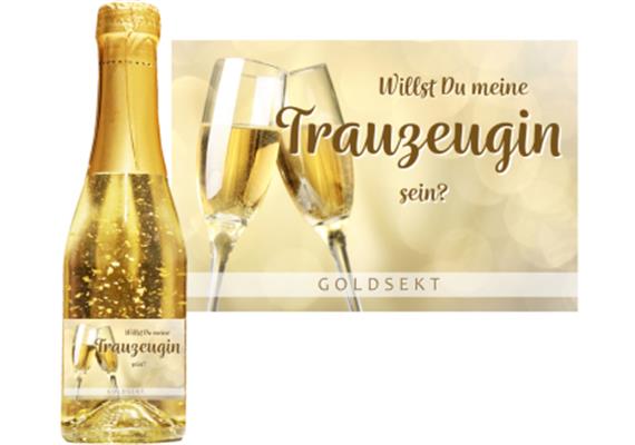 Goldsekt gold Trauzeugin - 0,2 Liter