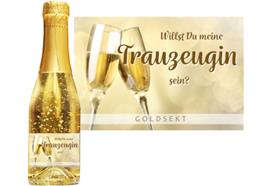 Goldsekt gold Trauzeugin - 0,2 Liter