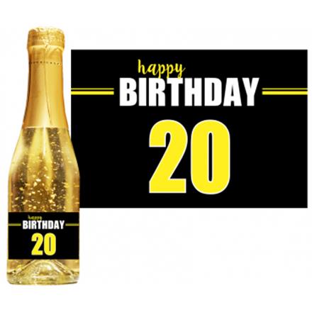 Goldsekt Neon Birthday 20