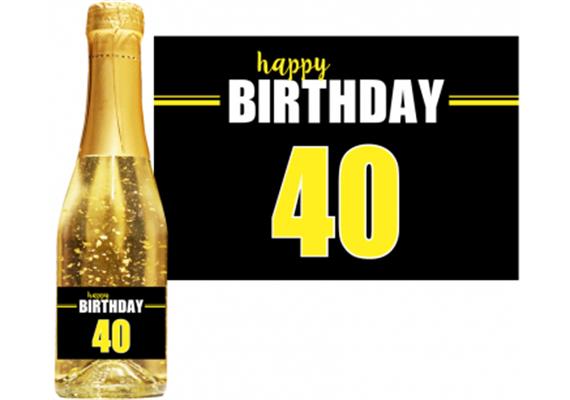 Goldsekt Neon Birthday 40 - 0,75 Liter