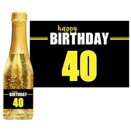 Goldsekt Neon Birthday 40