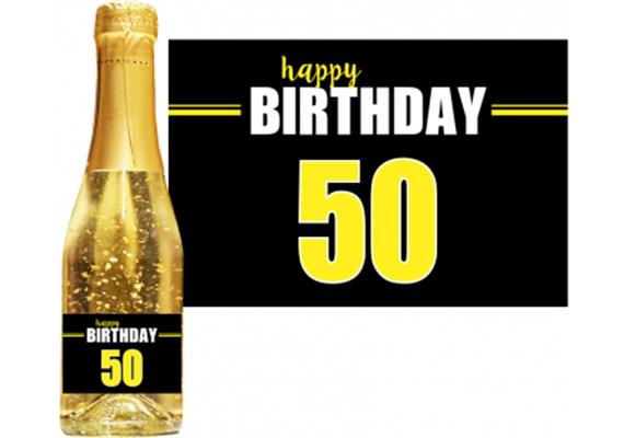 Goldsekt Neon Birthday 50 - 0,2 Liter