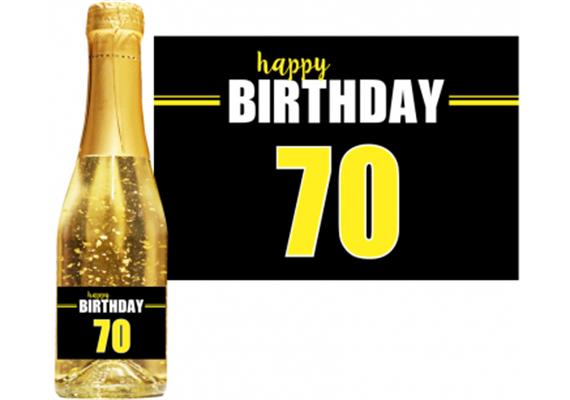 Goldsekt Neon Birthday 70 - 0,75 Liter