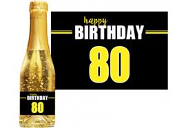Goldsekt Neon Birthday 80 - 0,75 Liter