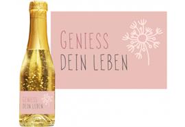 Goldsekt rosa Geniess dein Leben - 0,2 Liter